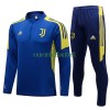 Juventus Champions League Ensemble Sweat d'Entraînement Quarter-Zip 22-23 Bleu Jaune Pour Homme